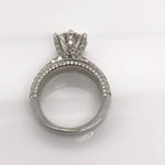 Faye ~ 14K 8.5Mm Round Moissanite Moissanite Band - Ring