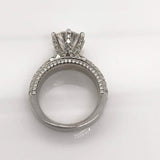 Faye ~ 14K 8.5Mm Round Moissanite Moissanite Band - Ring