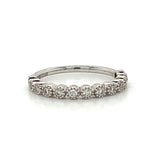 WBM075 ~ MOISSANITE ~ 0.26CT MILGRAIN  WEDDING BAND