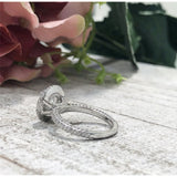 Kendall ~ 14Kw 8.0Mm Round Moisssanite Diamond Halo And Band - Ring