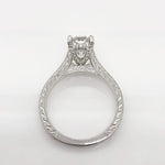 Ruby ~ 14K 9X7Mm Oval Moissanite Diamond Accents - Ring
