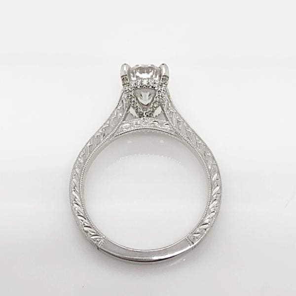Ruby ~ 14K 9X7Mm Oval Moissanite Diamond Accents - Ring