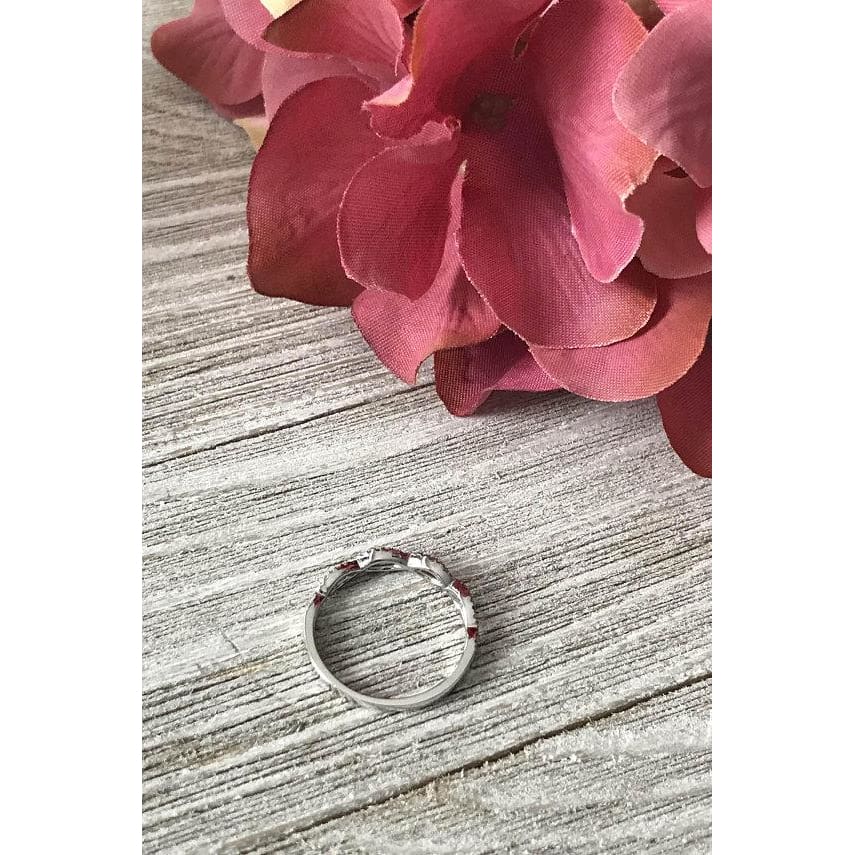 Wb051 ~ Diamond ~ 0.19 Ct Infinity Wedding Band - Bands