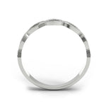 Wb051 ~ Diamond ~ 0.19 Ct Infinity Wedding Band - Bands
