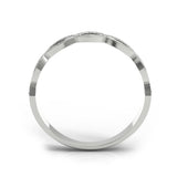 Wb051 ~ Diamond ~ 0.19 Ct Infinity Wedding Band - Bands