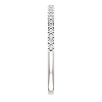 Wb066 ~ Diamond ~ .27Ct Round White Gold Wedding Band - Bands