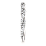 Wb074M ~ Moissanite ~ 0.25Ct Infinity White Gold Wedding Band - Bands