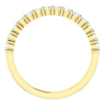 Wbm0062 ~ Moissanite .37 Ct Round Yellow Gold Wedding Band - Bands