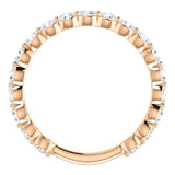 Wbm0086 ~ 14Kr - 1.17Ctw Single Prong Set Band - Bands