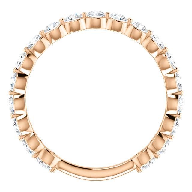 Wbm0086 ~ 14Kr - 1.17Ctw Single Prong Set Band - Bands
