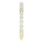 Wbm0091 ~ 14Ky - 0.69Ctw Single Prong Set Moissanite Band - Bands